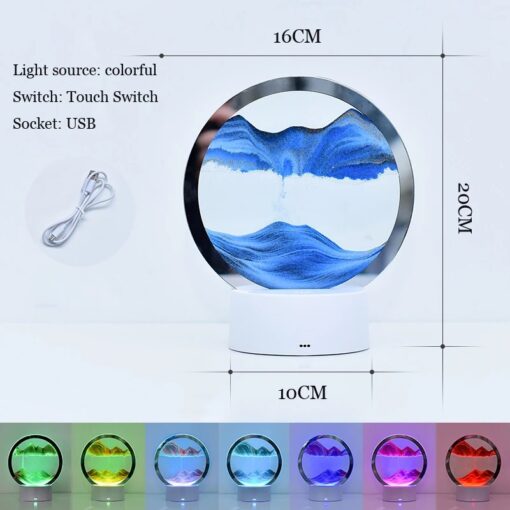 Kích thước Đèn LED 3D Tích Hợp Camera và màu ánh sáng