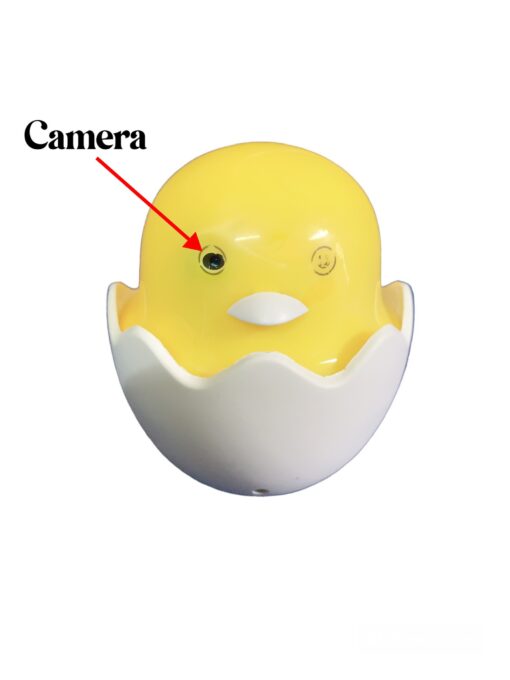 Đèn Con Vịt Tích Hợp Camera có mũi tên chỉ vị trí ống kính