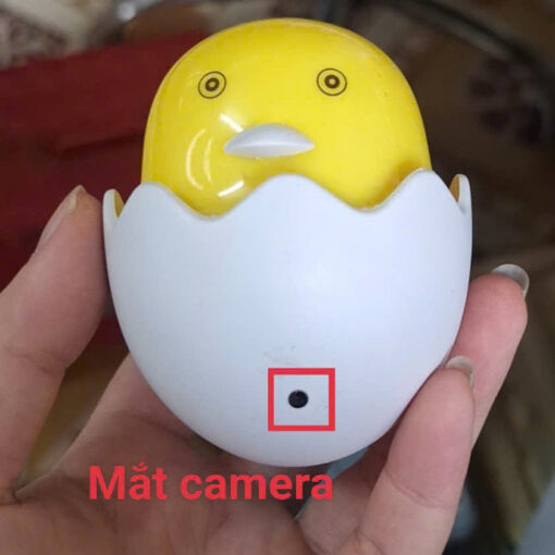Cận cảnh vị trí ống kính Đèn Con Vịt Tích Hợp Camera