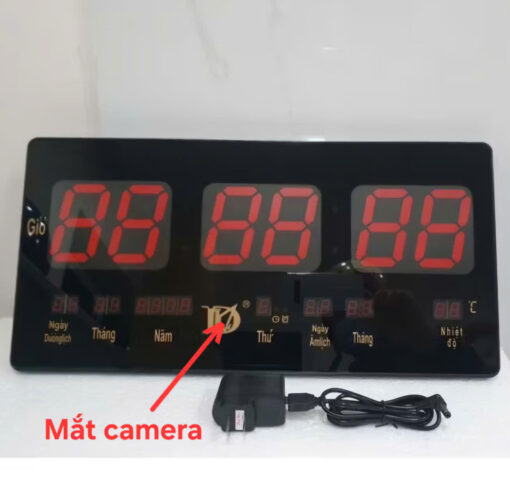Bảng Đồng Hồ LED Tích Hợp Camera Mini Wifi Quan Sát An Ninh Từ Xa